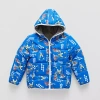 Licensed Properties Little Boys Sonic The Hedgehog Hooded Heavyweight Puffer Jacket In Blue