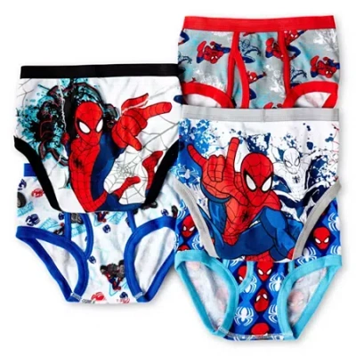 Licensed Properties Kids' Little Boys Spiderman 5 Pack Briefs Bup5216 In Multi