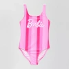 Licensed Properties Little Girls Barbie One Piece Swimsuit In Multi