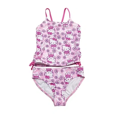 Licensed Properties Kids' Little Girls Hello Kitty 2-pc. Tankini Set In Purple