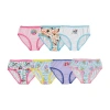Licensed Properties Little Girls Princess 7 Pack Brief Panty Gup7086 In Multi