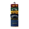Licensed Properties Mens 5 Pair Harry Potter Crew Socks In Red