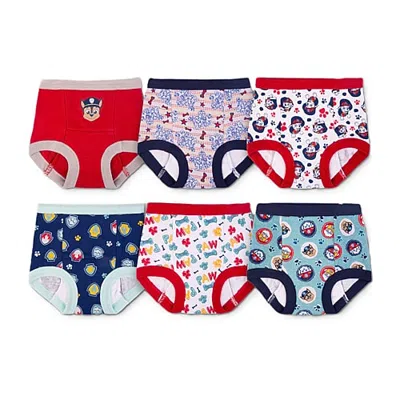 Licensed Properties Babies' Potty Training Toddler Boys Paw Patrol 6 Pack Briefs Btp3789 In Multiple Colors
