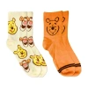 Licensed Properties Ribbed Womens 2 Pair Winnie The Pooh Crew Socks In Animal Print