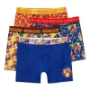 Licensed Properties Super Mario Big Kid Boys 4 Pair Boxer Briefs In Multi