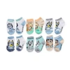 Licensed Properties Toddler Boys Multi-pack 6 Pair Bluey Quarter Ankle Socks In Multi
