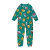 Licensed Properties Toddler Boys Paw Patrol Microfleece Crew Neck Long Sleeve One Piece Pajama In Green