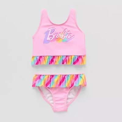 Licensed Properties Babies' Toddler Girls Barbie 2-pc. Tankini Set In Pink