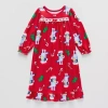 Licensed Properties Toddler Girls Bluey Crew Neck Long Sleeve Nightgown In Red