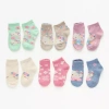 Licensed Properties Toddler Girls Multi-pack 6 Pair Hello Kitty Quarter Ankle Socks In Multi