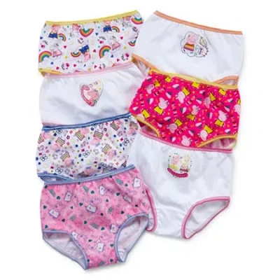 Licensed Properties Babies' Toddler Girls Peppa Pig 7pk Briefs Toddler Girls Peppa Pig 7 Pack Brief Panty Tgup6022 In Multi