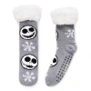 Licensed Properties Womens 1 Pair Nightmare Before Christmas Slipper Socks In Gray