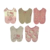 Licensed Properties Womens Breathable Multi-pack 5 Pair Hello Kitty Low Cut Socks In Pink