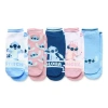 Licensed Properties Womens Breathable Multi-pack 5 Pair Lilo & Stitch Low Cut Socks In Animal Print