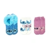 Licensed Properties Womens Multi-pack 3 Pair Lilo & Stitch Slipper Socks In Blue