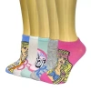 Licensed Properties Womens Multi-pack 5 Pair Barbie Low Cut Socks In Multi