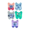 Licensed Properties Womens Multi-pack 5 Pair Lilo & Stitch Low Cut Socks In Pink