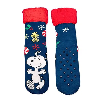 Licensed Properties Womens Multi-pack 1 Pair Hello Kitty Slipper Socks In Blue
