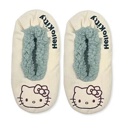 Licensed Properties Womens Multi-pack 1 Pair Hello Kitty Slipper Socks In White