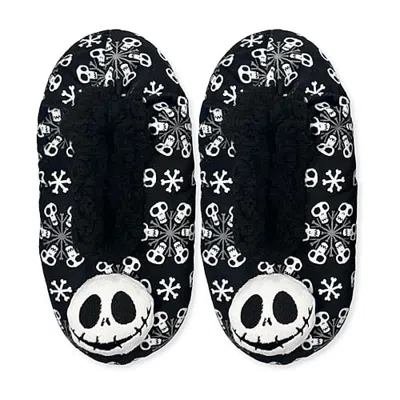 Licensed Properties Womens Multi-pack 1 Pair Nightmare Before Christmas Slipper Socks In Black