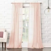 Lichtenberg Lola Rod Pocket Sheer Single Curtain Panel In Pink