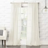 Lichtenberg Lola Rod Pocket Sheer Single Curtain Panel In Sand