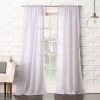Lichtenberg Lola Rod Pocket Sheer Single Curtain Panel In White