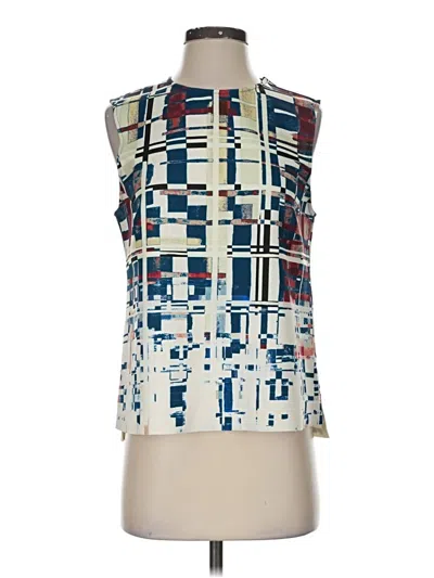 Pre-owned Lida Baday Sleeveless Blouse In Blue