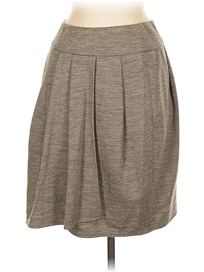 Pre-owned Lida Baday Wool Skirt In Gray