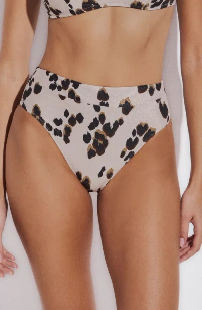 Lida Swimwear Anna High Waisted Bikini Bottom In White