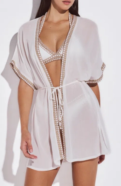 Lida Swimwear Athena Mini Cover-up Dress In White