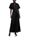 L'idée L'idee Anais Split Gown In Black