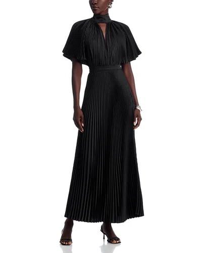 L'idée L'idee Anais Split Gown In Black