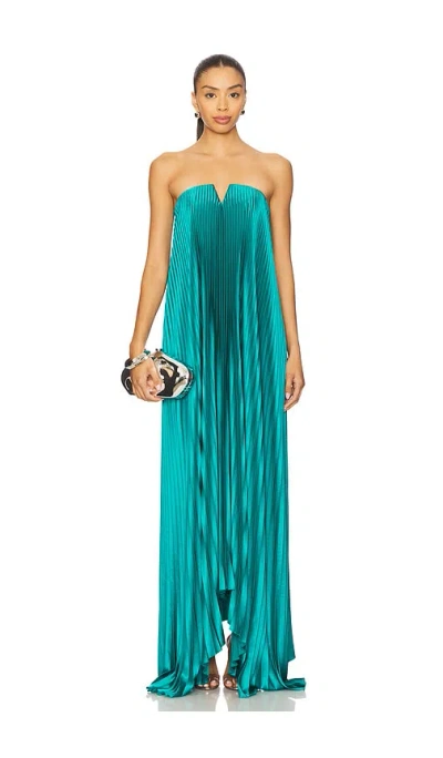 L'idee Black Tie Gown In Green