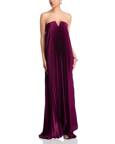 L'idée L'idee Black Tie Gown In Purple