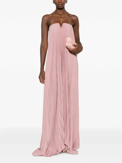 L'idée Black Tie Pleated Gown In Multi