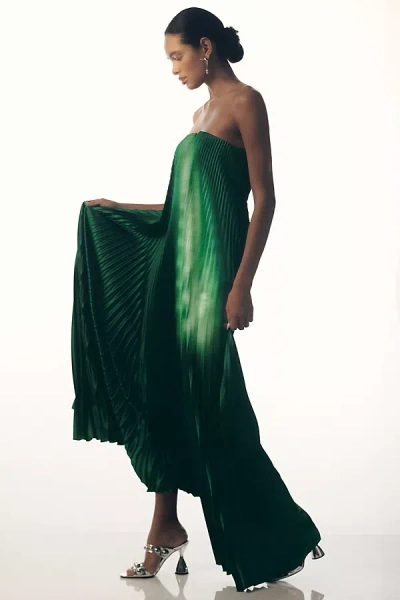 L'idée Black Tie Strapless Maxi Gown In Multicolor