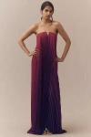 L'idée Black Tie Strapless Maxi Gown In Purple