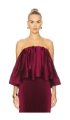 L'idée Breeana Top In Burgundy
