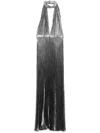 L'idée L'idee Chateau Halter Gown In Grey