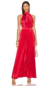 L'idée Cinema Low Back Jumpsuit In Red