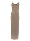 L'idée Cosmopolitan Sequinned Maxi Dress In Brown