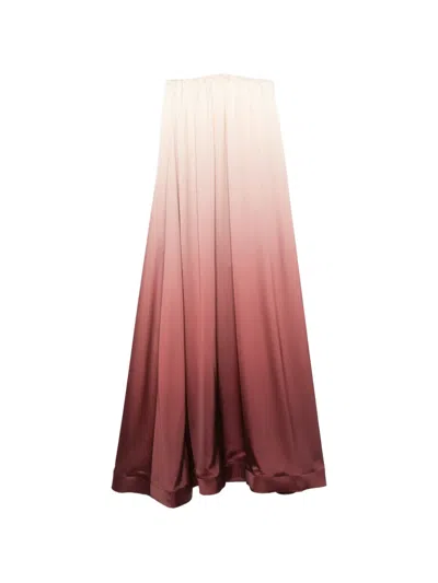 L'idée Costiera Strapless Ombré-effect Maxi Dress In Multi
