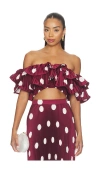 L'idée Debut Top In Red