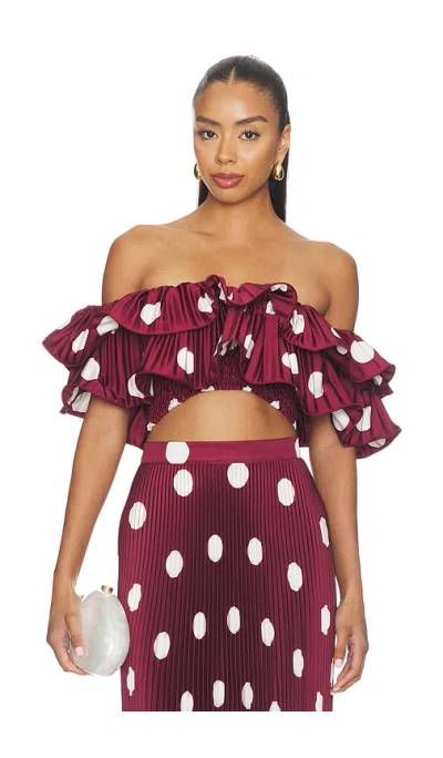 L'idée Debut Top In Red