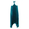 L'idée Deesse Pleated Halterneck Gown In Blue