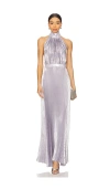 L'idée Eden Dress In Metallic Silver