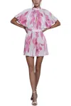 L'idée Elite Mini Dress In Jardin Pink In Multi