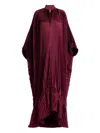 L'idée Empire Pleated Ruffled Maxi Dress In Red