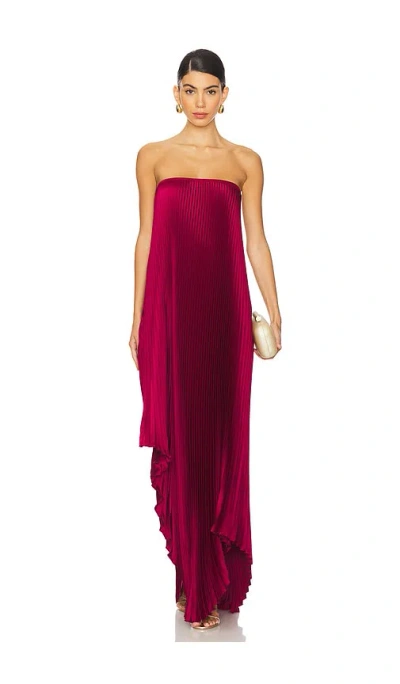L'idée Faire Gown In Burgundy